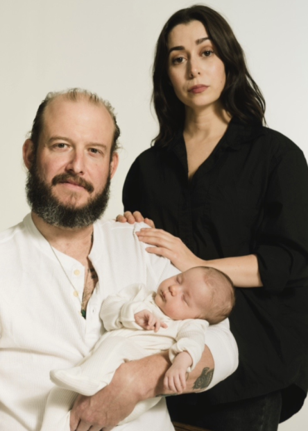 Bon Iver's Justin Vernon and colleague Cristin Milioti.